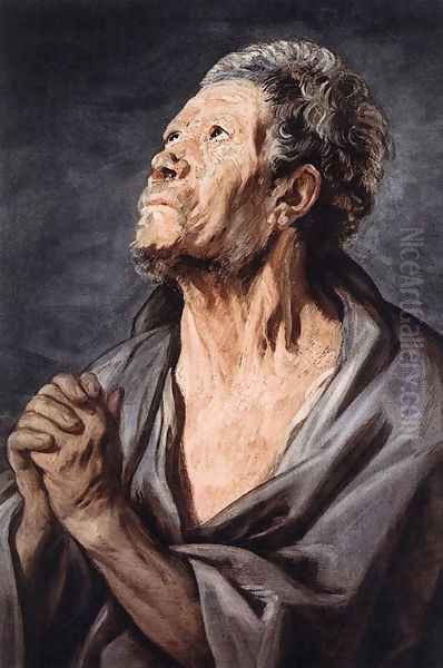 An Apostle Oil Painting by Jacob Jordaens