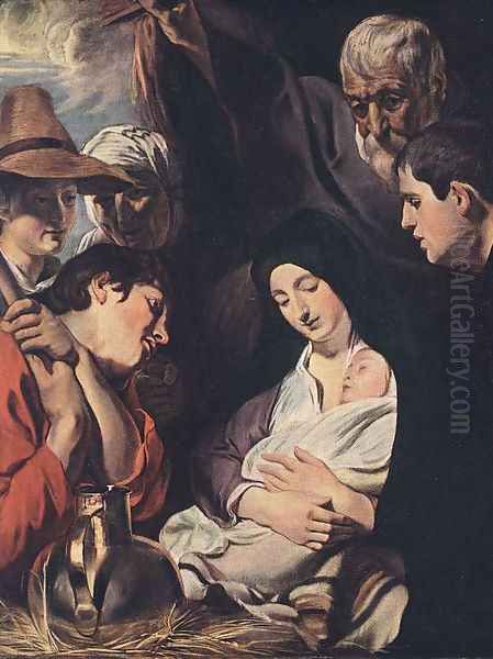 Adoration of the Shepherds Oil Painting by Jacob Jordaens