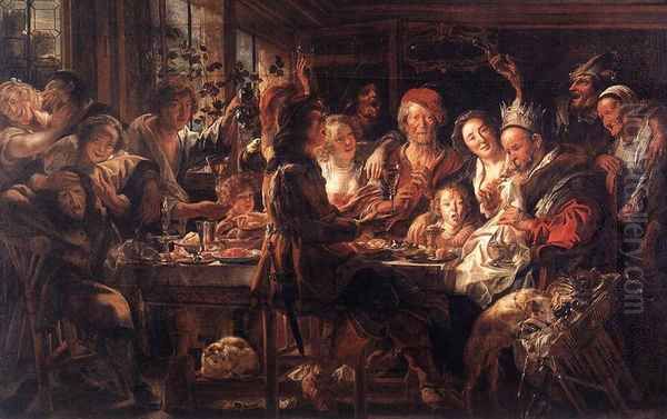 The Bean King II Oil Painting by Jacob Jordaens