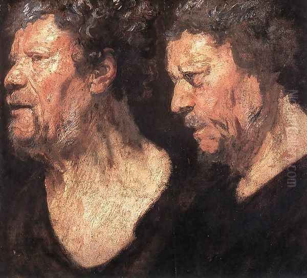 Studies of the Head of Abraham Grapheus Oil Painting by Jacob Jordaens