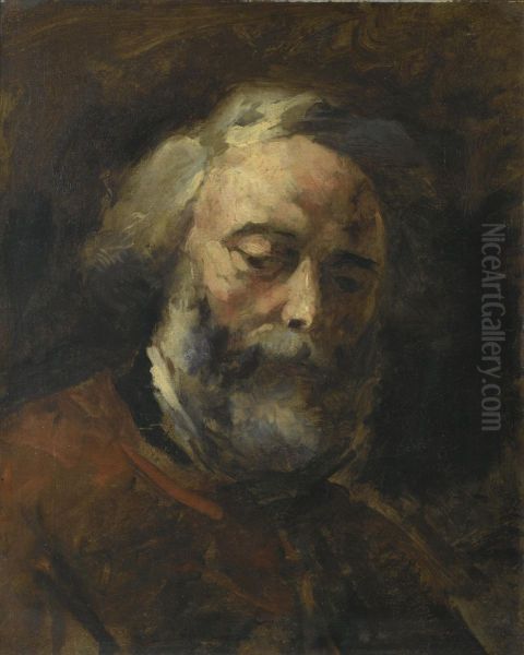 Portrait De Bruno Cherier Oil Painting by Jean-Baptiste Carpeaux