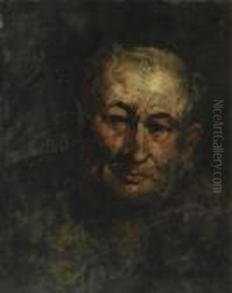 Portrait Du Docteur Batailhe, Medecin De L'artiste Oil Painting by Jean-Baptiste Carpeaux