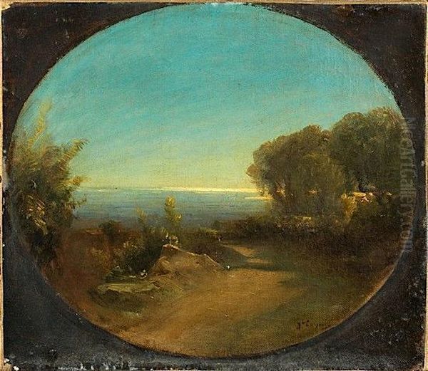 Paysage D'italie Oil Painting by Jean-Baptiste Carpeaux