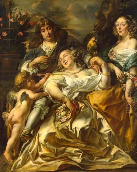 Portrait of a Family Oil Painting by Jacob Jordaens