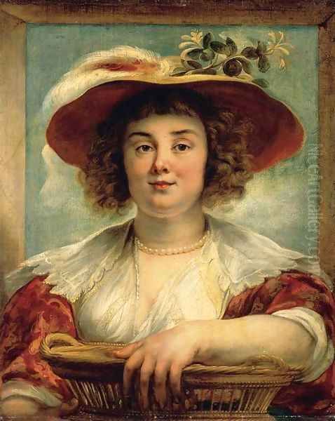 Portrait of the Artist's Daughter Elizabeth 2 Oil Painting by Jacob Jordaens