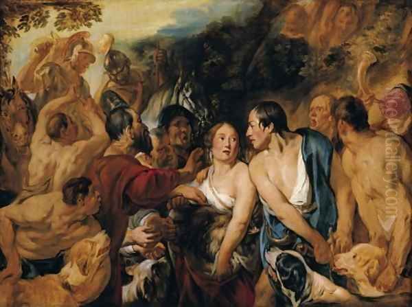 Meleager and Atalante 1618 Oil Painting by Jacob Jordaens