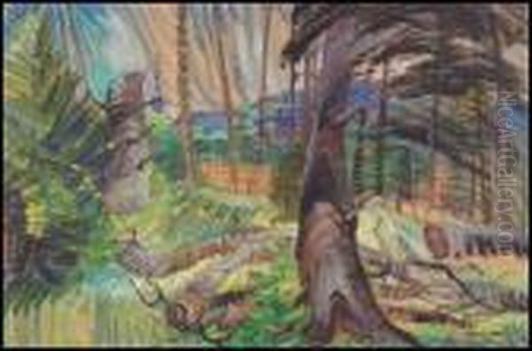 A Forest Clearing Oil Painting by Emily M. Carr