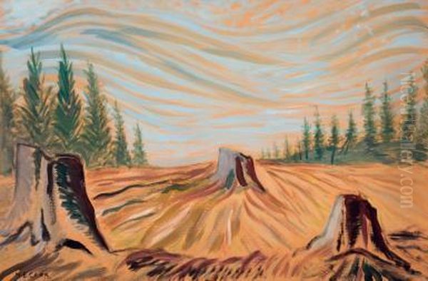 Cleared Land Oil Painting by Emily M. Carr