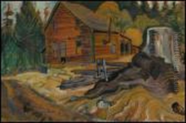 Abandoned House Near Metchosin, Bc Oil Painting by Emily M. Carr