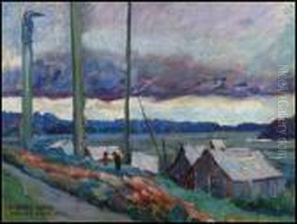 Masset, Qci Oil Painting by Emily M. Carr