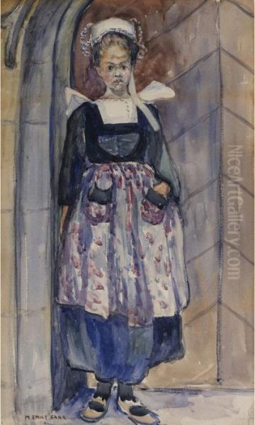 French Girl Oil Painting by Emily M. Carr