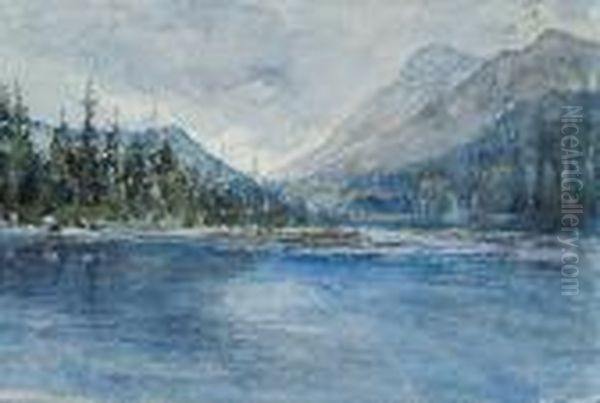 Untitled - Coastal Mountains, Inside Passage Oil Painting by Emily M. Carr