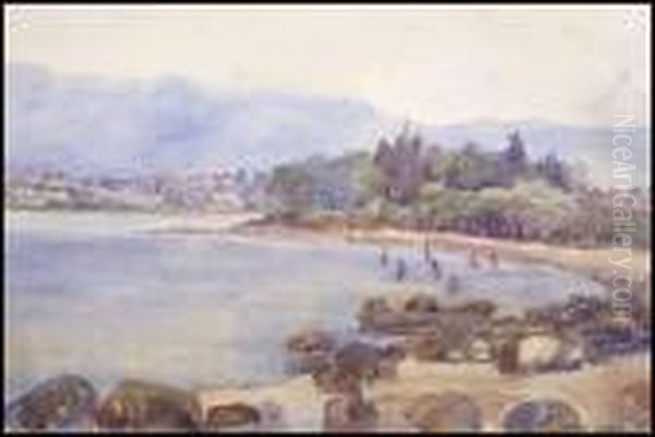 Kitsilano Beach Oil Painting by Emily M. Carr