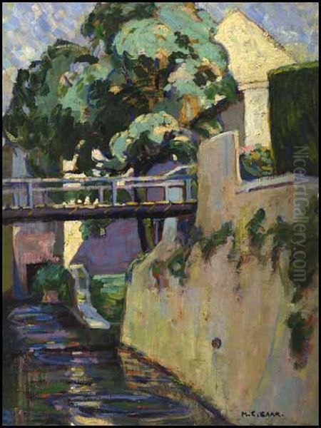 Canal In Brittany Oil Painting by Emily M. Carr