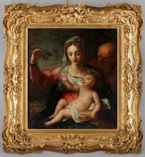 The Holy Family Oil Painting by Annibale Carracci