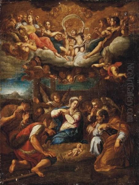 The Nativity Oil Painting by Annibale Carracci