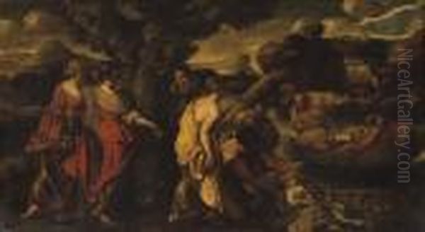 The Finding Of Moses Oil Painting by Annibale Carracci