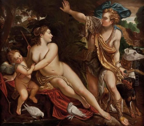 Venus Und Adonis Oil Painting by Annibale Carracci