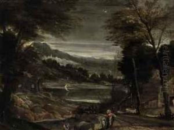 The Return From The Flight Into Egypt Oil Painting by Annibale Carracci