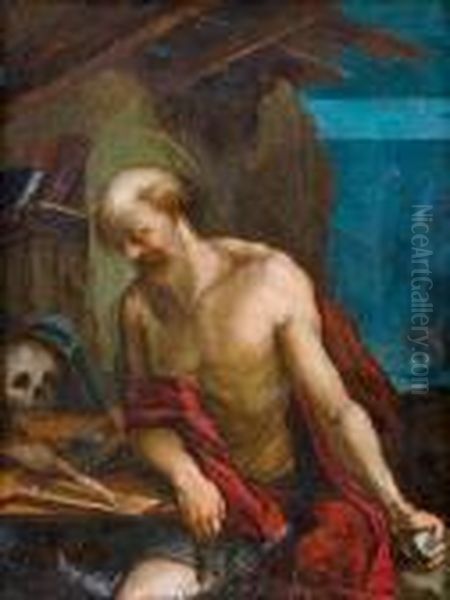 Saint Jerome Oil Painting by Annibale Carracci