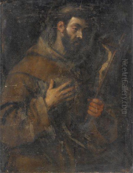 San Francesco Oil Painting by Annibale Carracci