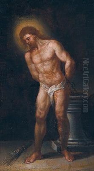 La Flagellazione Di Cristo Oil Painting by Annibale Carracci