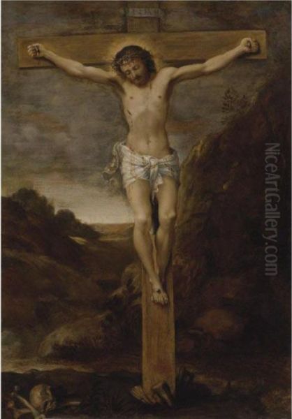 The Crucifixion Oil Painting by Annibale Carracci