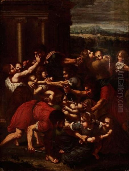 Barnamorden I Betlehem Oil Painting by Annibale Carracci