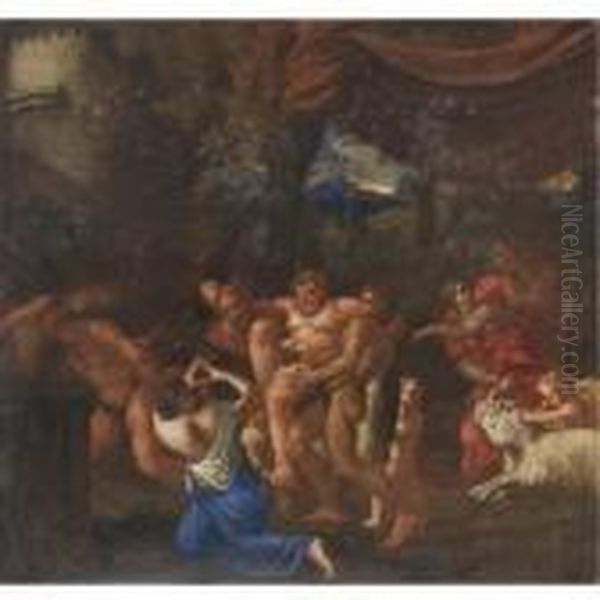 Baccanale Oil Painting by Annibale Carracci