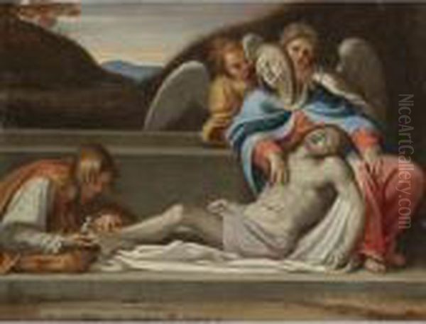 The Entombment Oil Painting by Annibale Carracci