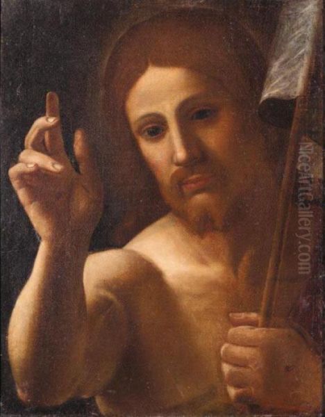 Salvator Mundi Oil Painting by Annibale Carracci