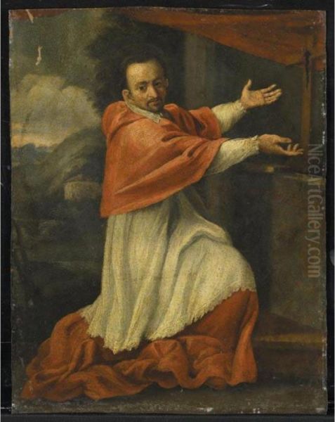 San Carlo Borromeo Oil Painting by Annibale Carracci