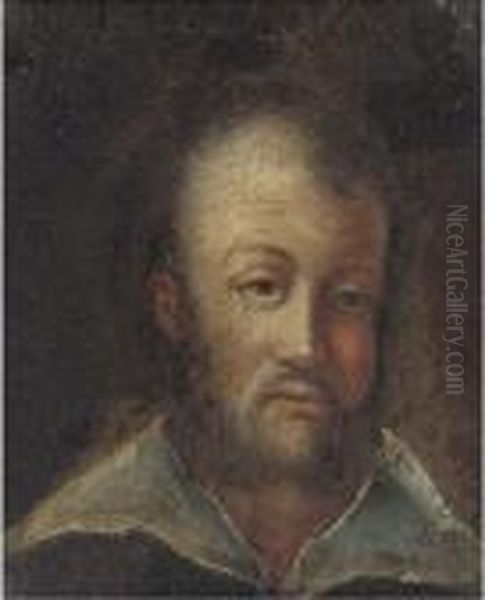 Portrait Of A Man, Bust-length Oil Painting by Annibale Carracci