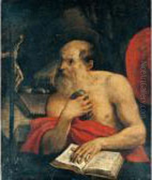 Saint Jerome Oil Painting by Annibale Carracci