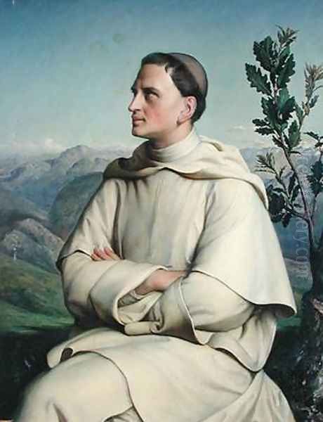 Henri Lacordaire At Sorreze Oil Painting by Anne-Francois-Louis Janmot