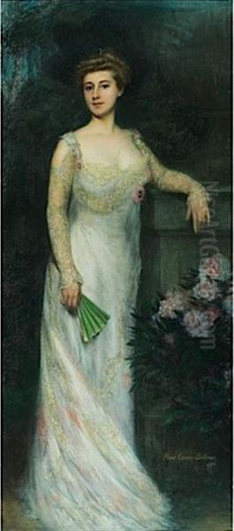 Portrait D'une Elegante Oil Painting by Pierre Carrier-Belleuse