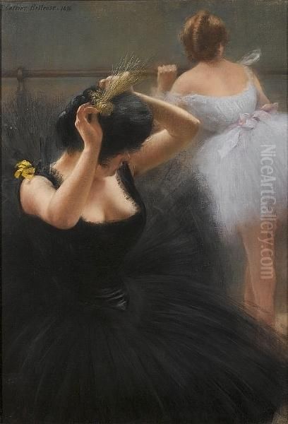 The Dancers Oil Painting by Pierre Carrier-Belleuse