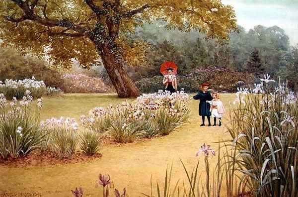 In the Garden Oil Painting by Frederick William Jackson