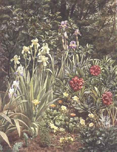 A Corner of the Garden Oil Painting by Frederick William Jackson