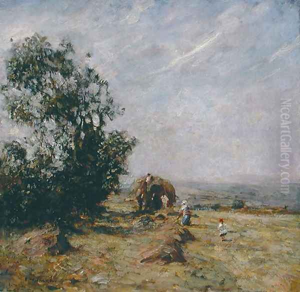 Harvest Scene Oil Painting by Frederick William Jackson