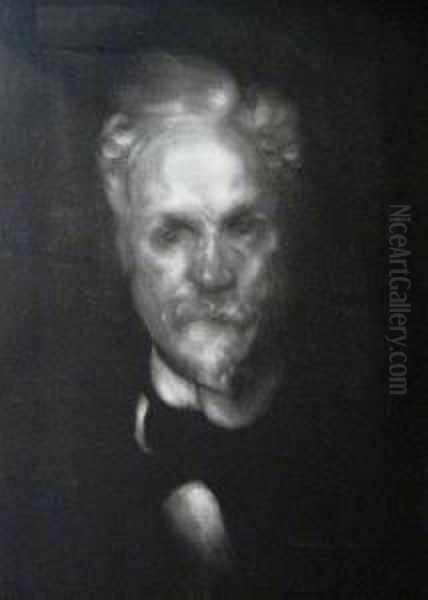 Portrait De Henri Rochefort Oil Painting by Eugene Carriere