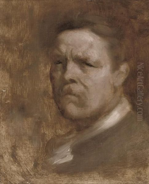 Autoportrait Oil Painting by Eugene Carriere