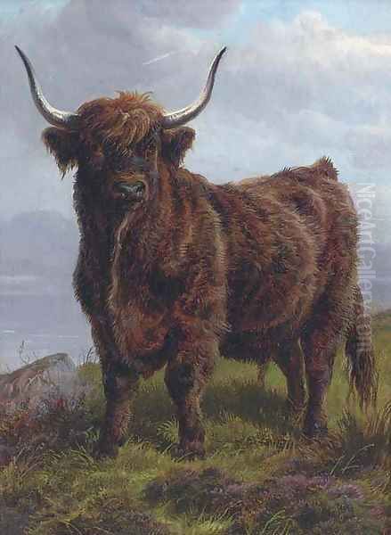 The monarch of the glen Oil Painting by Charles Jones