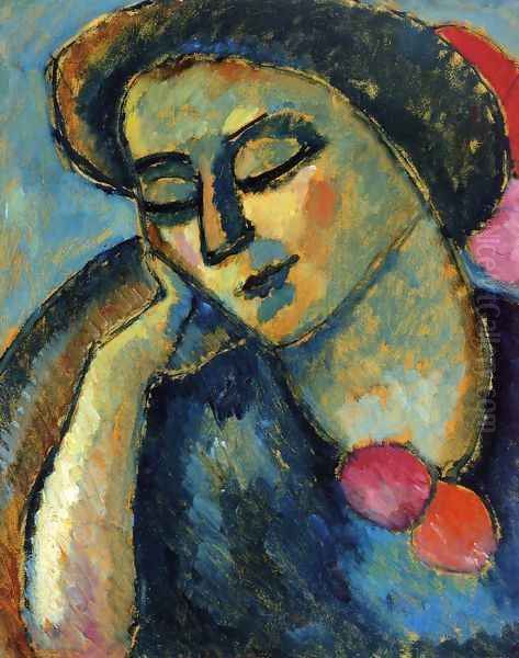 Blasse Bluten Oil Painting by Alexei Jawlensky