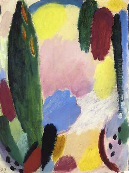 Variation Oil Painting by Alexei Jawlensky