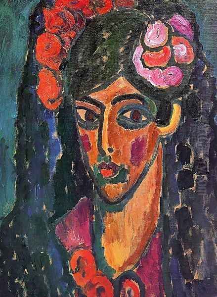 Spanish Woman 2 Oil Painting by Alexei Jawlensky