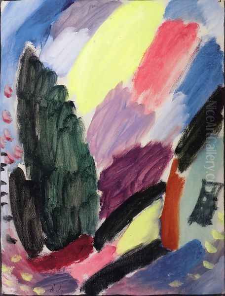 Variation I Oil Painting by Alexei Jawlensky