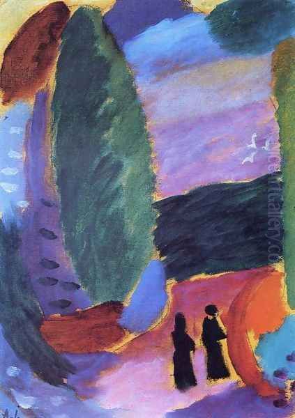 Variation uber ein Landschaftlicher Thema Oil Painting by Alexei Jawlensky