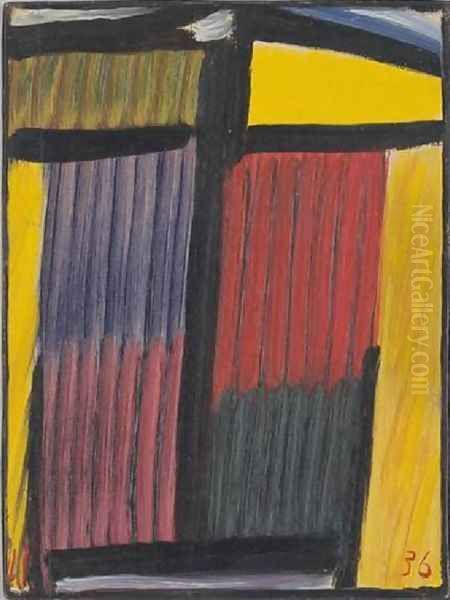 Meditation: Yellow Head Oil Painting by Alexei Jawlensky