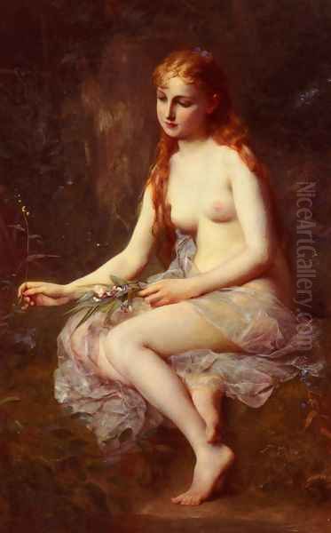 Innocence Oil Painting by Adolphe Jourdan